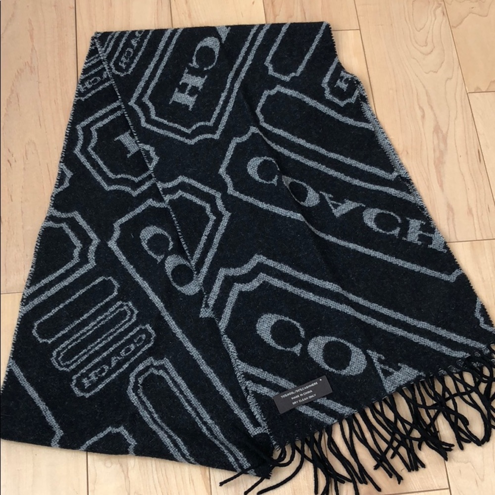 Coach wool & cashmere scarf